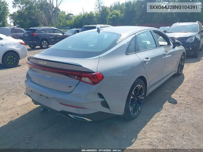 2022 Kia K5 Gt-Line VIN: 5XXG64J28NG104391 Lot: 45628253