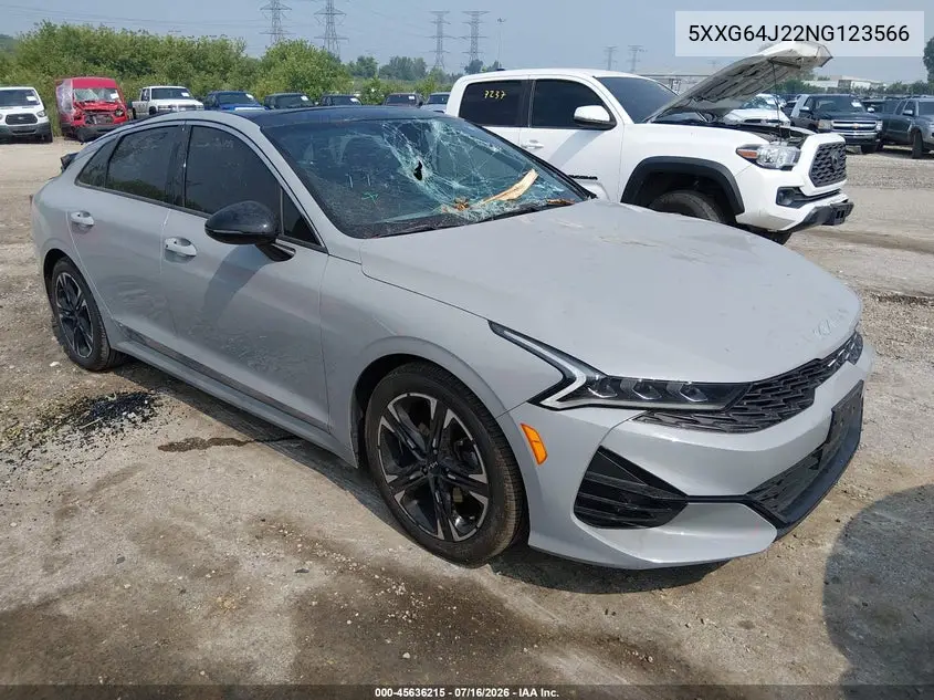 2022 Kia K5 Gt-Line VIN: 5XXG64J22NG123566 Lot: 45636215