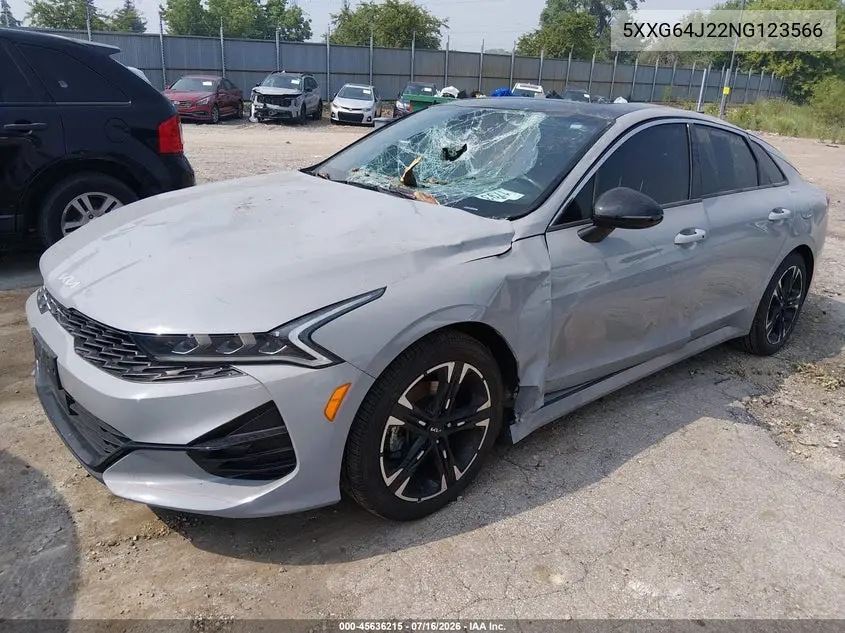 2022 Kia K5 Gt-Line VIN: 5XXG64J22NG123566 Lot: 45636215