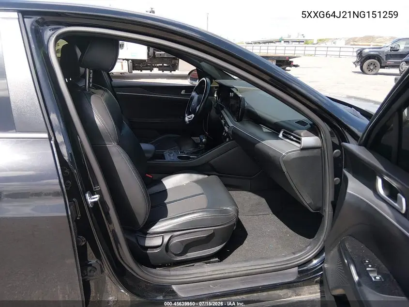 2022 Kia K5 Gt-Line VIN: 5XXG64J21NG151259 Lot: 45639950
