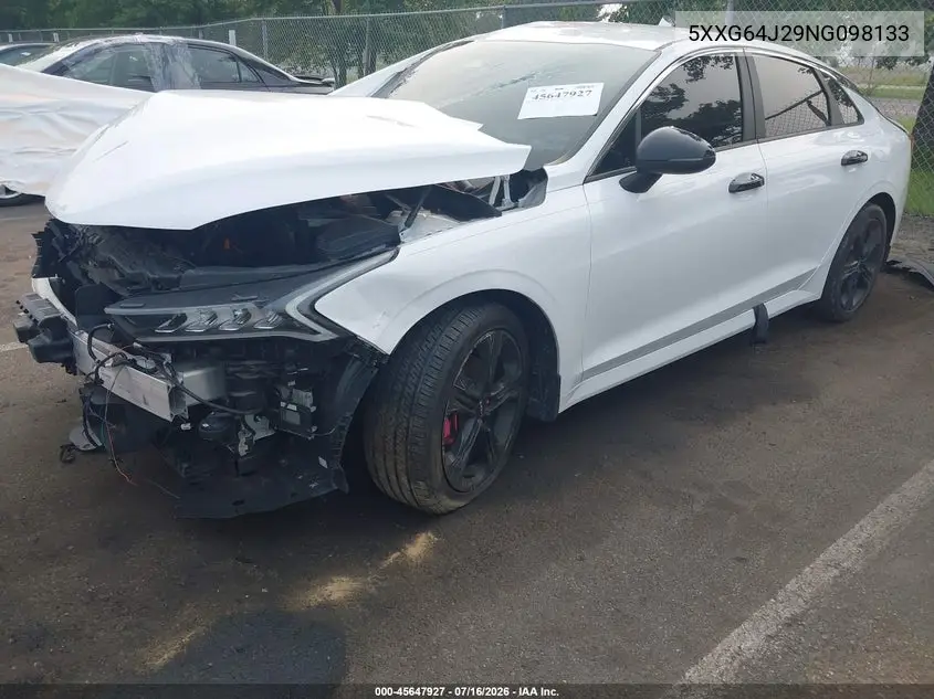 2022 Kia K5 Gt-Line VIN: 5XXG64J29NG098133 Lot: 45647927