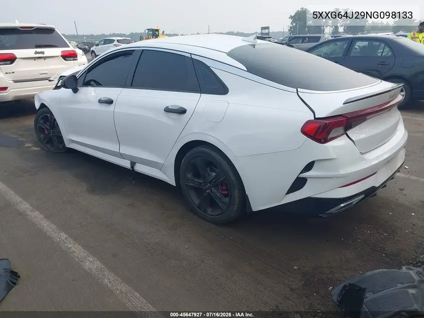 2022 Kia K5 Gt-Line VIN: 5XXG64J29NG098133 Lot: 45647927