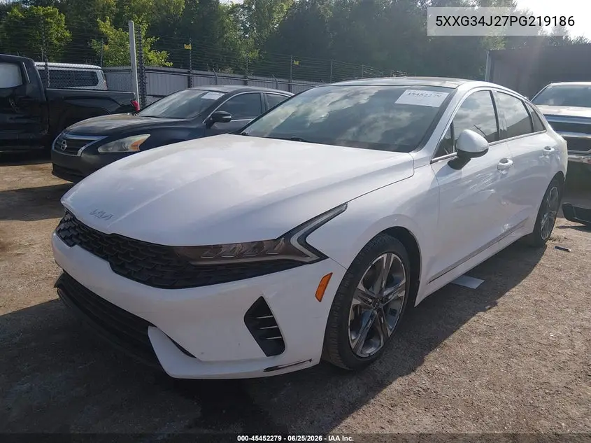 2023 Kia K5 Ex VIN: 5XXG34J27PG219186 Lot: 45452279