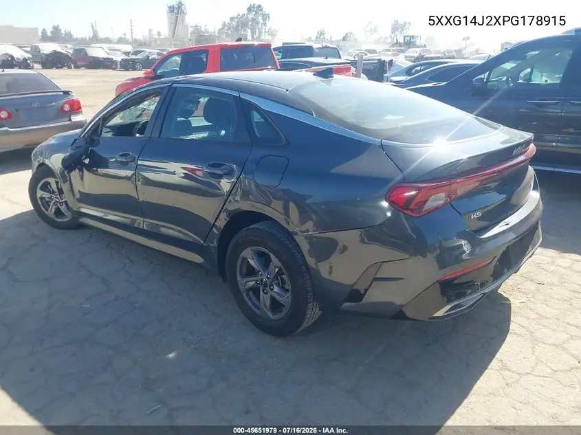 2023 Kia K5 Lxs VIN: 5XXG14J2XPG178915 Lot: 45651979