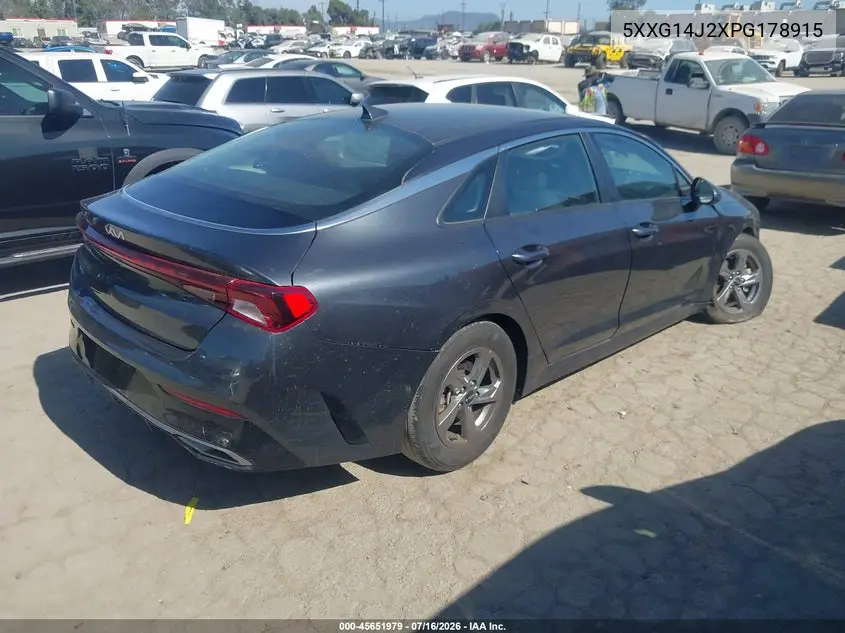 2023 Kia K5 Lxs VIN: 5XXG14J2XPG178915 Lot: 45651979