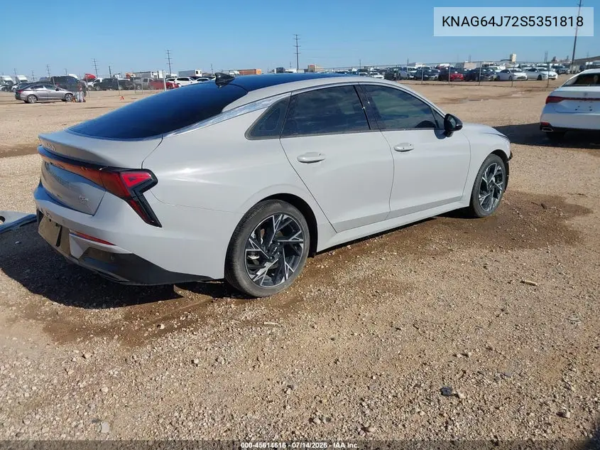 2025 Kia K5 Gt-Line VIN: KNAG64J72S5351818 Lot: 45614616