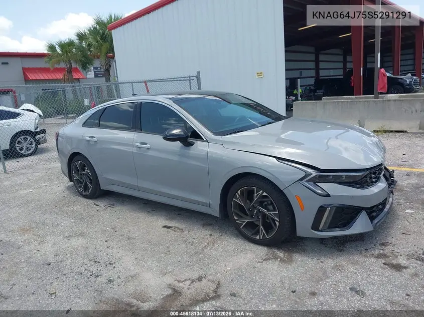 2025 Kia K5 Gt-Line VIN: KNAG64J75S5291291 Lot: 45618134
