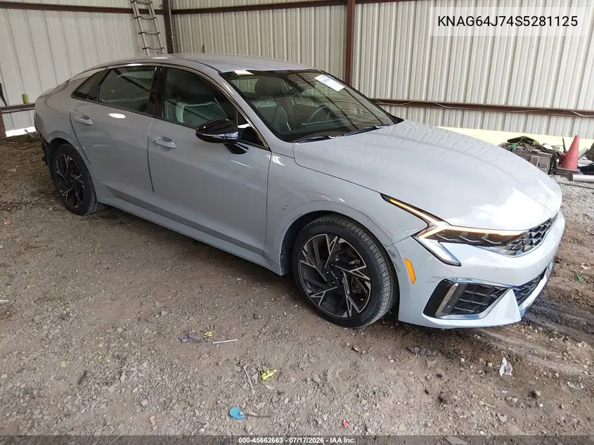 2025 Kia K5 Gt-Line VIN: KNAG64J74S5281125 Lot: 45662663