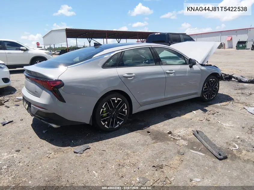 2026 Kia K5 Gt VIN: KNAG44J81T5422538 Lot: 45532362