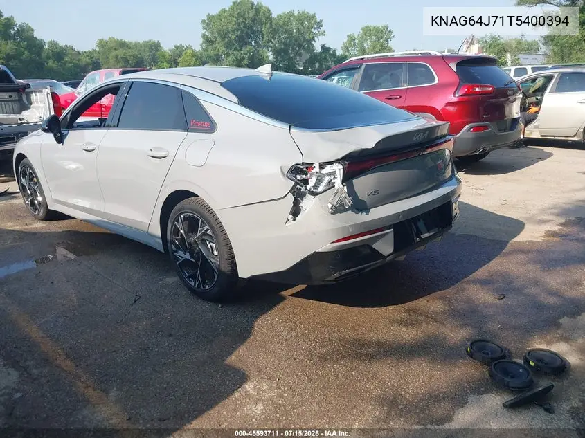 2026 Kia K5 Gt-Line Fwd VIN: KNAG64J71T5400394 Lot: 45593711