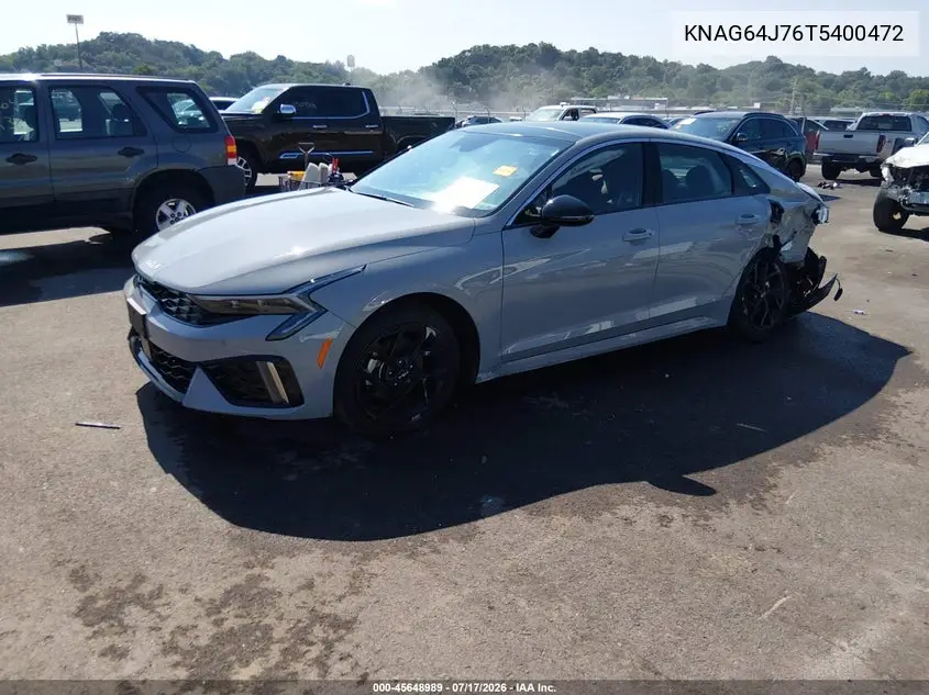 2026 Kia K5 Gt-Line Fwd VIN: KNAG64J76T5400472 Lot: 45648989