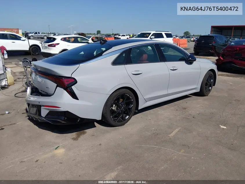 2026 Kia K5 Gt-Line Fwd VIN: KNAG64J76T5400472 Lot: 45648989