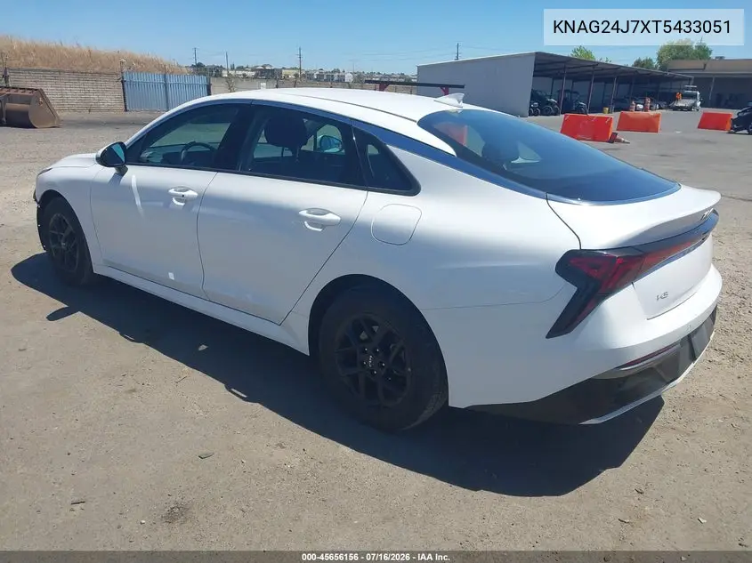 2026 Kia K5 Lxs Fwd VIN: KNAG24J7XT5433051 Lot: 45656156