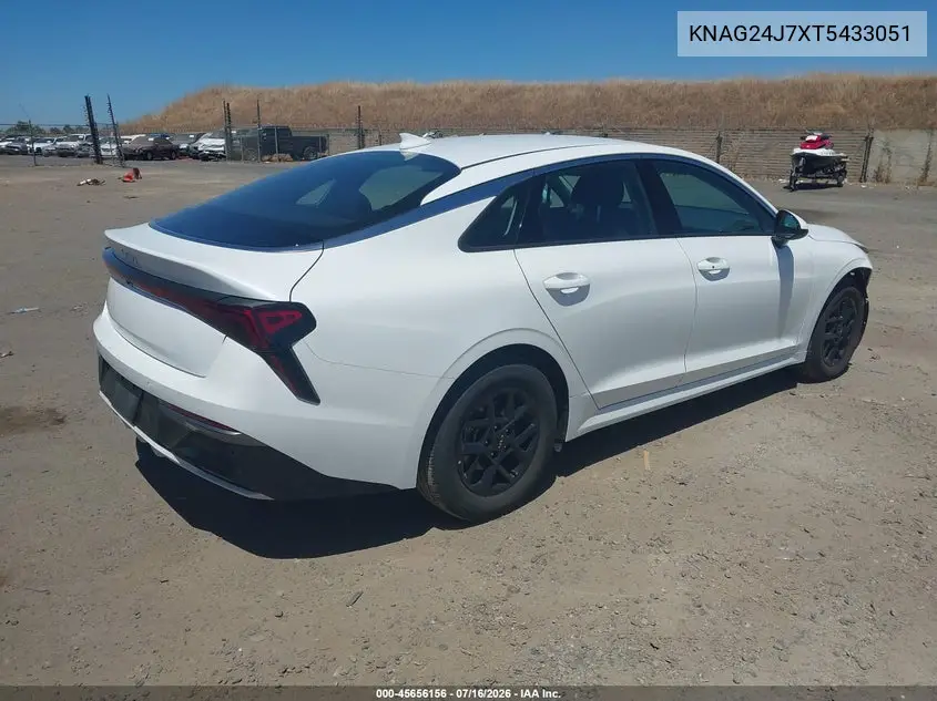 2026 Kia K5 Lxs Fwd VIN: KNAG24J7XT5433051 Lot: 45656156