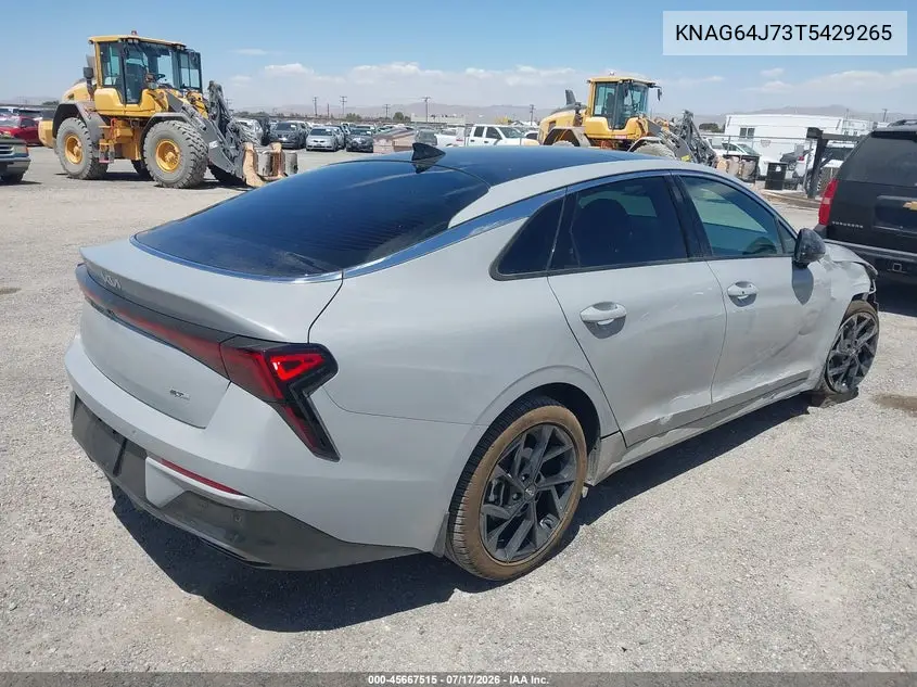 2026 Kia K5 Gt-Line Fwd VIN: KNAG64J73T5429265 Lot: 45667515