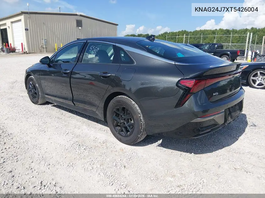 2026 Kia K5 Lxs Fwd VIN: KNAG24J7XT5426004 Lot: 45684244