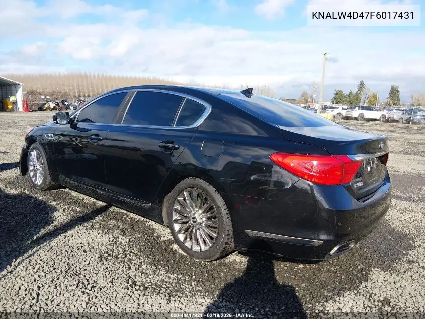 2015 Kia K900 Luxury VIN: KNALW4D47F6017431 Lot: 44417921