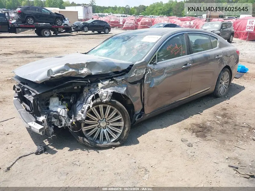 2015 Kia K900 Premium VIN: KNALU4D43F6025645 Lot: 44945078