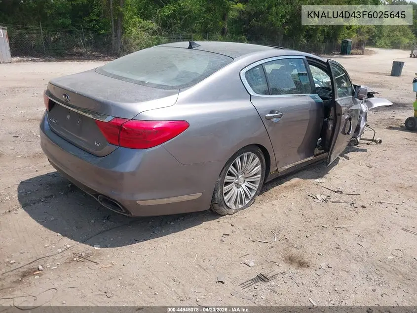 2015 Kia K900 Premium VIN: KNALU4D43F6025645 Lot: 44945078