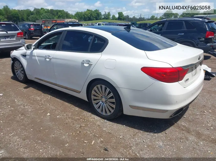 2015 Kia K900 Premium VIN: KNALU4D4XF6025058 Lot: 44954245