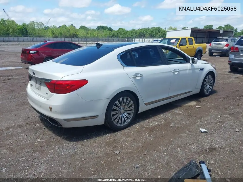2015 Kia K900 Premium VIN: KNALU4D4XF6025058 Lot: 44954245