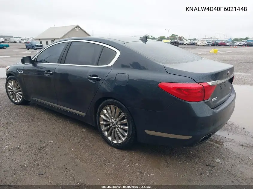 2015 Kia K900 Luxury VIN: KNALW4D40F6021448 Lot: 45033912