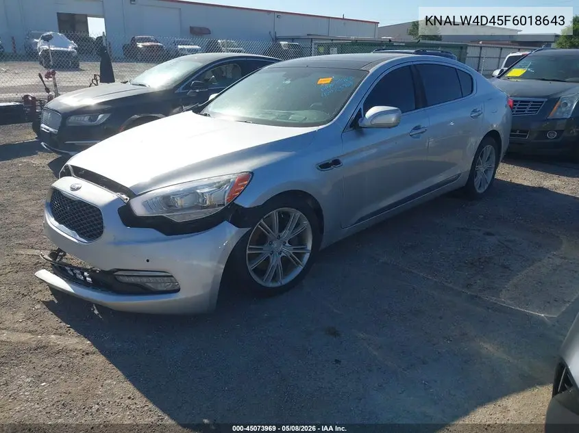 2015 Kia K900 Luxury VIN: KNALW4D45F6018643 Lot: 45073969