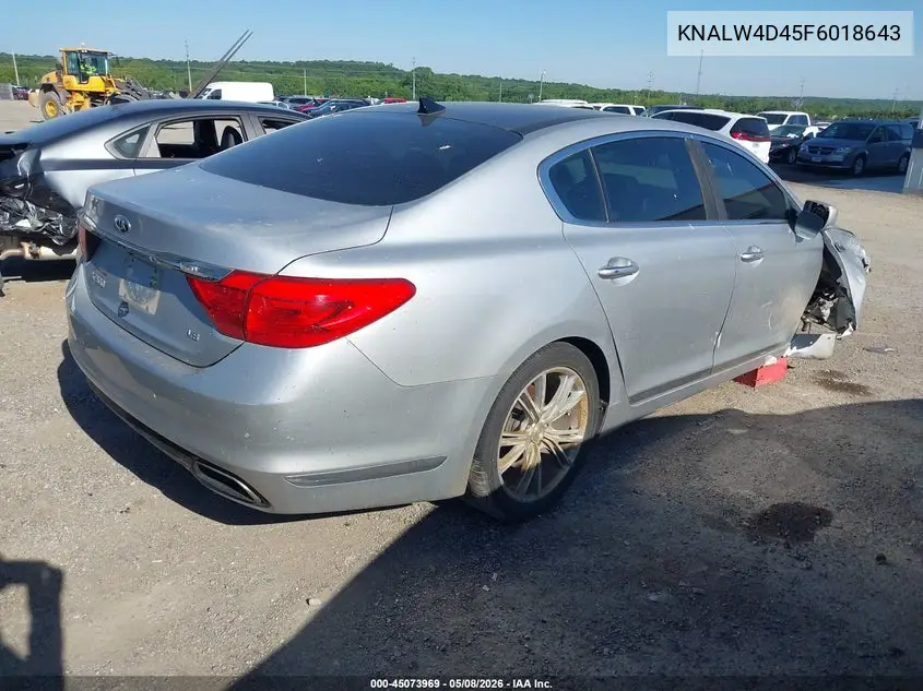 2015 Kia K900 Luxury VIN: KNALW4D45F6018643 Lot: 45073969