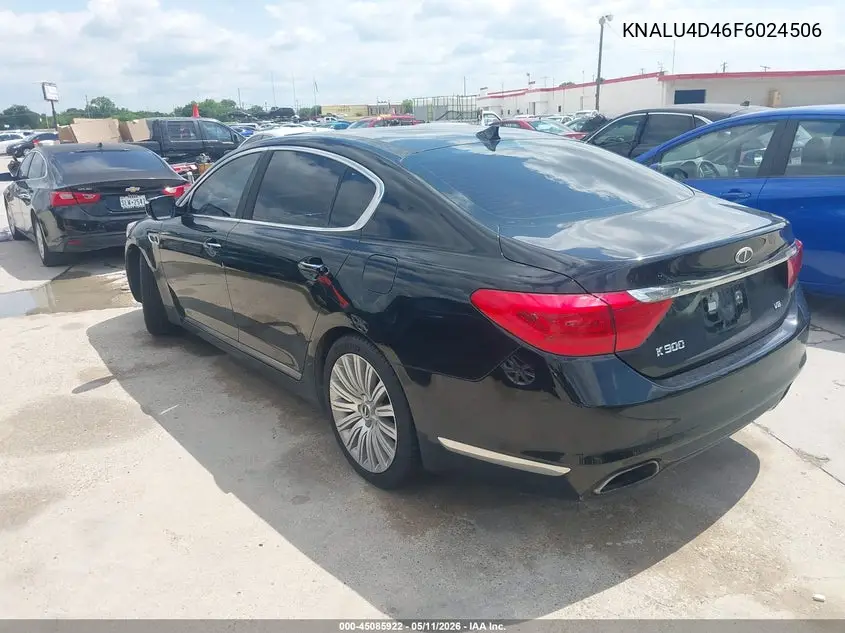 2015 Kia K900 Premium VIN: KNALU4D46F6024506 Lot: 45085922