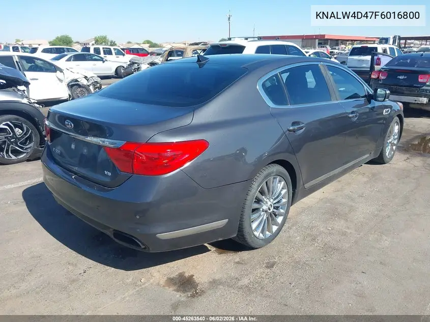 2015 Kia K900 Luxury VIN: KNALW4D47F6016800 Lot: 45263540