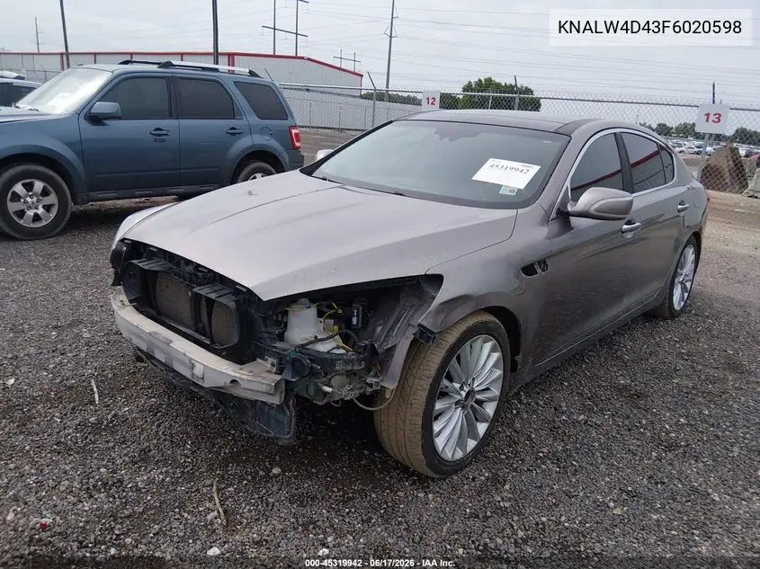 2015 Kia K900 Luxury VIN: KNALW4D43F6020598 Lot: 45319942