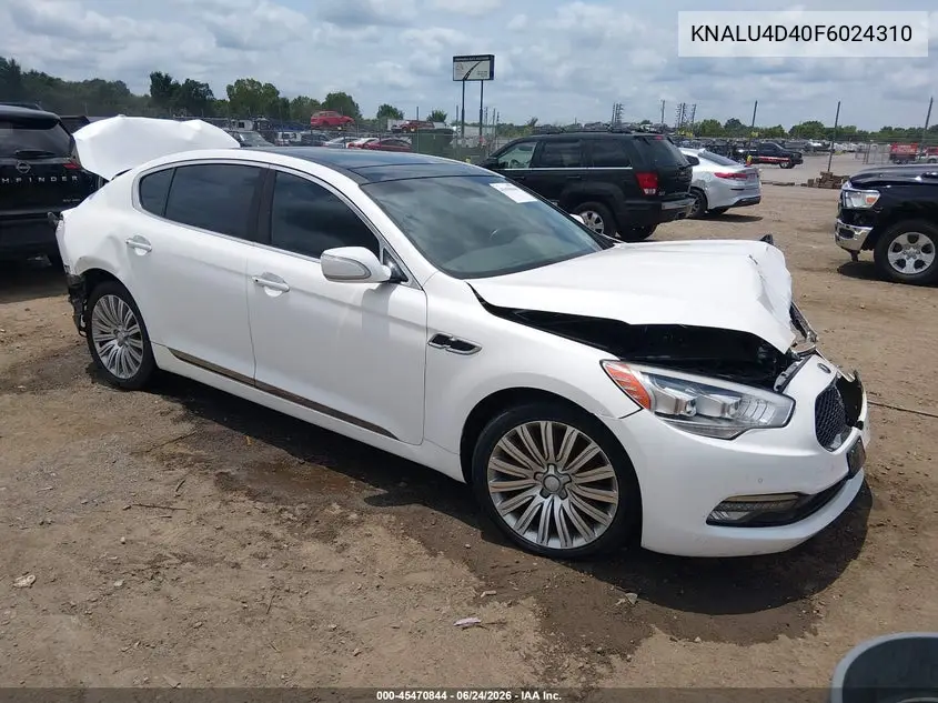 2015 Kia K900 Premium VIN: KNALU4D40F6024310 Lot: 45470844