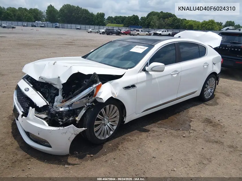 2015 Kia K900 Premium VIN: KNALU4D40F6024310 Lot: 45470844