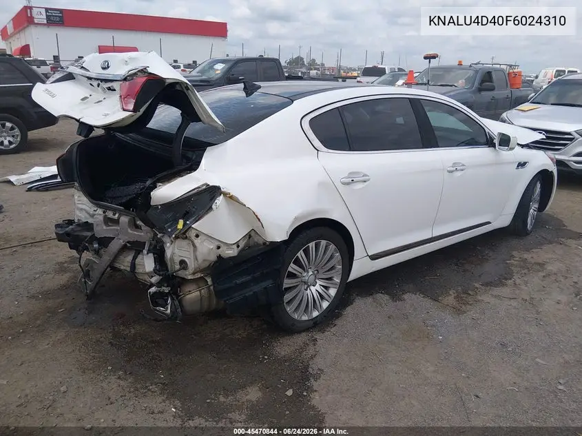 2015 Kia K900 Premium VIN: KNALU4D40F6024310 Lot: 45470844