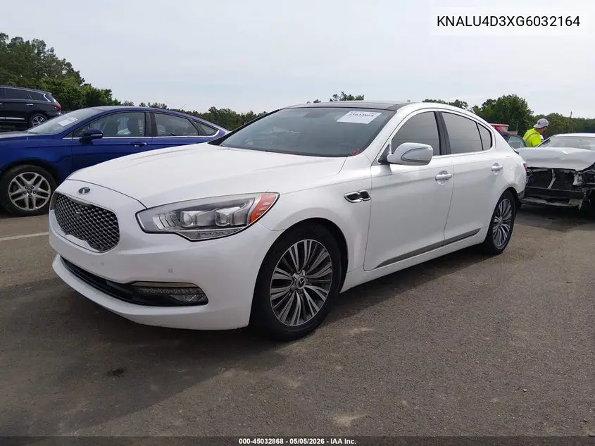 2016 Kia K900 Luxury 3.8L VIN: KNALU4D3XG6032164 Lot: 45032868