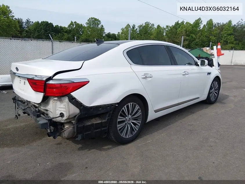 2016 Kia K900 Luxury 3.8L VIN: KNALU4D3XG6032164 Lot: 45032868