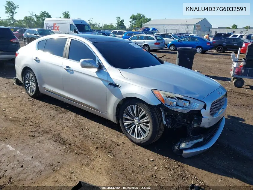 2016 Kia K900 Luxury 3.8L VIN: KNALU4D37G6032591 Lot: 45447561