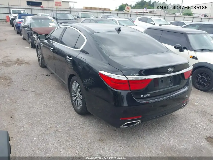 2017 Kia K900 Premium 3.8L VIN: KNALT4D37H6035186 Lot: 44965748