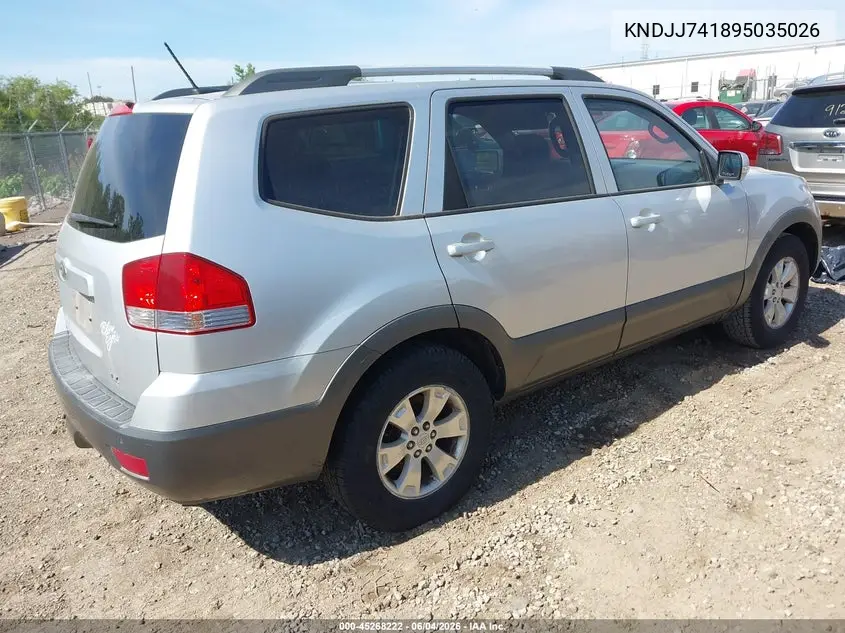 2009 Kia Borrego Lx VIN: KNDJJ741895035026 Lot: 45268222