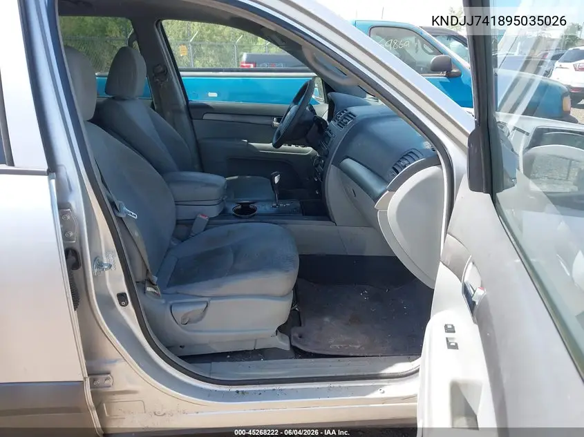 2009 Kia Borrego Lx VIN: KNDJJ741895035026 Lot: 45268222