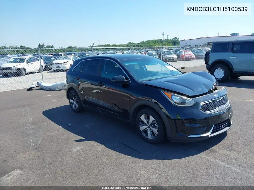 2017 Kia Niro Fe VIN: KNDCB3LC1H5100539 Lot: 45612340