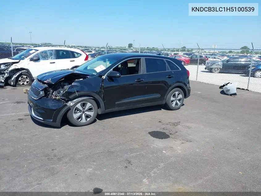 2017 Kia Niro Fe VIN: KNDCB3LC1H5100539 Lot: 45612340