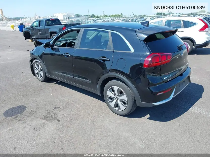 2017 Kia Niro Fe VIN: KNDCB3LC1H5100539 Lot: 45612340