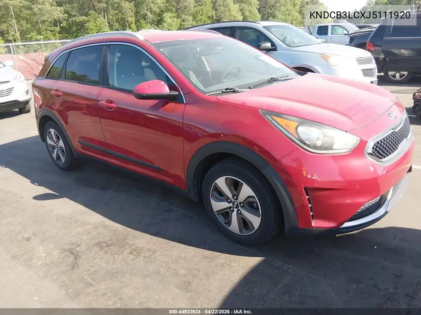 2018 Kia Niro Lx VIN: KNDCB3LCXJ5111920 Lot: 44933924