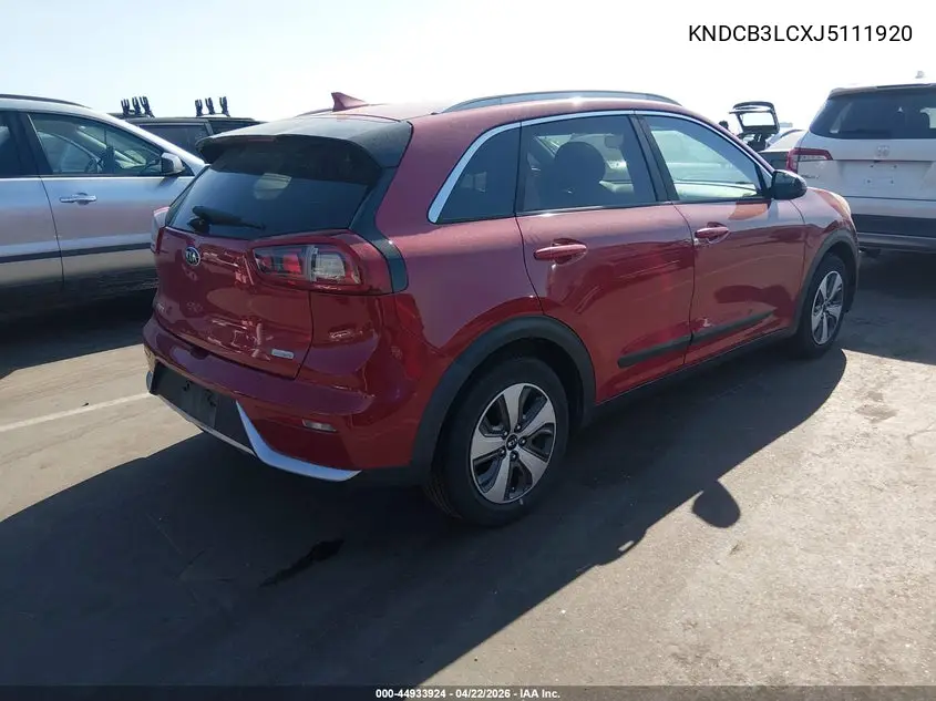 2018 Kia Niro Lx VIN: KNDCB3LCXJ5111920 Lot: 44933924