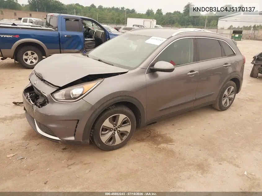 2018 Kia Niro Lx VIN: KNDCB3LC4J5170137 Lot: 45552243
