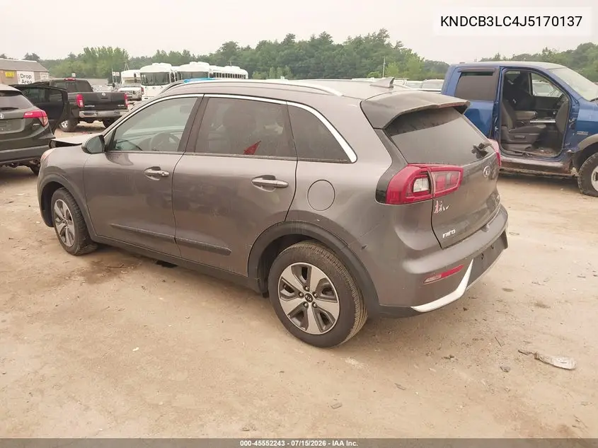 2018 Kia Niro Lx VIN: KNDCB3LC4J5170137 Lot: 45552243