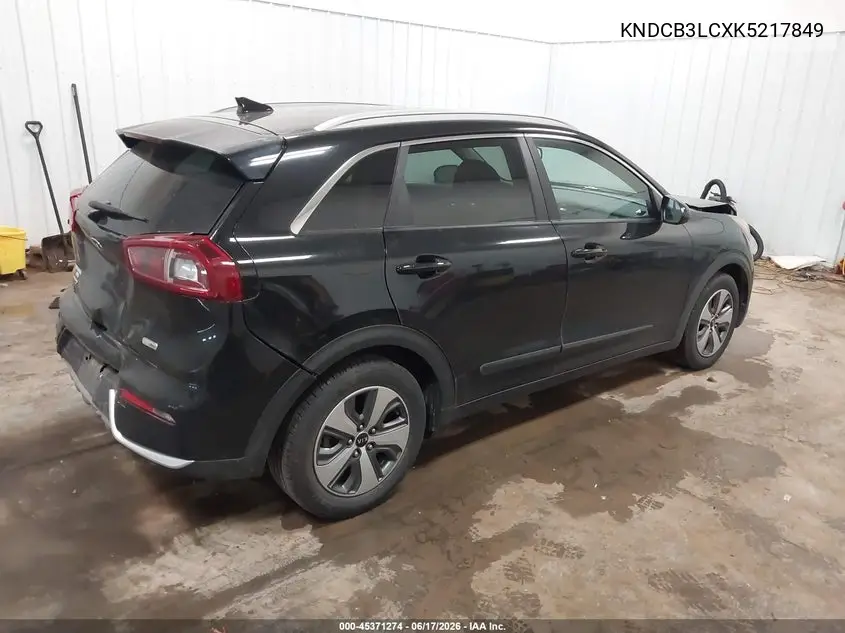 2019 Kia Niro Lx VIN: KNDCB3LCXK5217849 Lot: 45371274