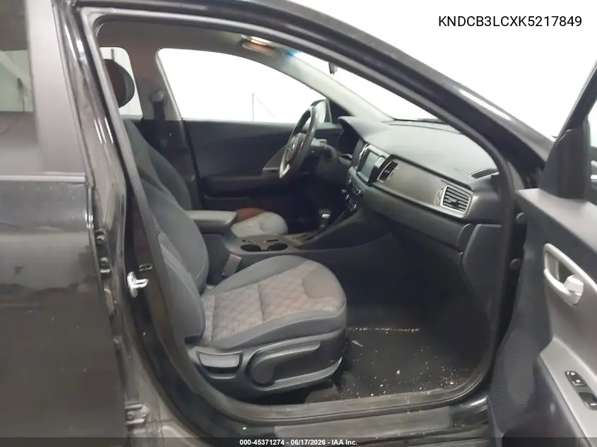 2019 Kia Niro Lx VIN: KNDCB3LCXK5217849 Lot: 45371274