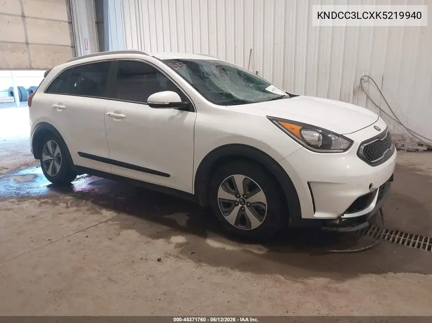 2019 Kia Niro Ex VIN: KNDCC3LCXK5219940 Lot: 45371760